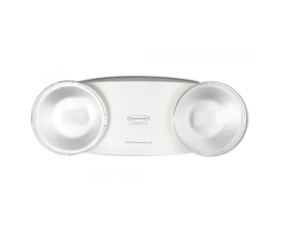38041 - LUZ DE EMERGENCIA DE 200 LUMENES COBERTURA DE 50M CUADRADOS