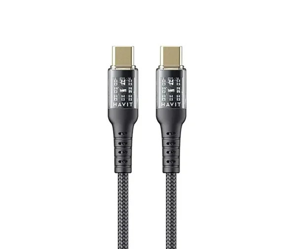 Cable usb tipo c a c - negro - 1 mts