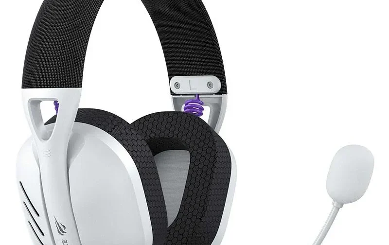 Audifono gamer blanco/negro - 2.4ghz - bt - audio 3.5 mm