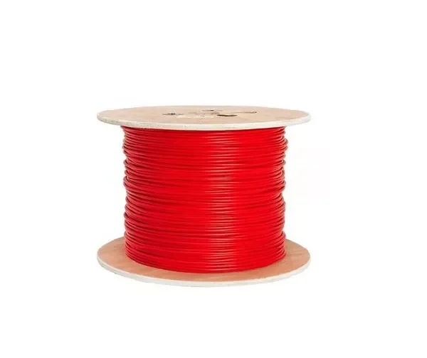 Cable de incendios fplr solido 2x16 rojo - 1000 pies