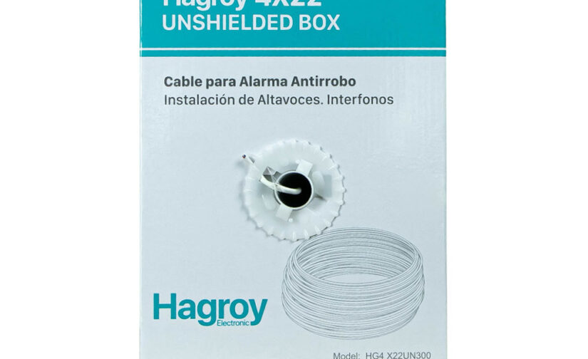 CABLE DE ALARMA 4X22 SIN APANTALLAR (300m) mod. HG-4X22UN300